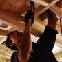 '24.6.18 Hami Garage TV - Making a carpenter's wooden greenhouse. / 캠핑장 작업 일상 16
