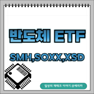 미국 대표 반도체 ETF SMH, SOXX, XSD비교