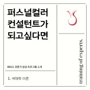 베리수 퍼스널컬러 전문가 양성과정 1- 색채학 이론