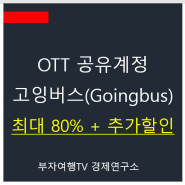 챗gpt OTT 고잉버스 할인가격 유튜브프리미엄 넷플릭스 chatgpt 4o 무료 유료 지피티 할인코드 추가할인