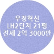 우정혁신 LH2단지 21평 전세