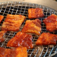 청주 동남지구 고기맛집 석갈비 숯불화로구이 산장화롯간