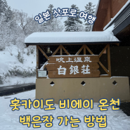 일본 홋카이도 자유여행:: 비에이역에서 백은장(하쿠긴소)다녀온 후기-방법 및 가격(카미후라노역 앞 버스/택시)