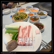 평택 죽백동맛집, 구워주는 숙성삼겹살 뼈탄집