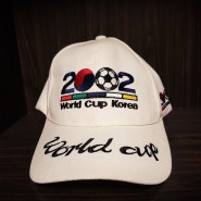 2002 한일월드컵 축구 응원단 붉은악마 모자 World Cup Korea 흰색모자