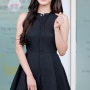 트와이스 지효 AMI 패션위크 공항패션 속 아미 가방, 블랙 드레스!
