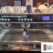 [울산 커피 머신 수리]/[울산커피 머신 AS](울산 경주 포항 양산 밀양) 유일 상사(U&I COFFEE) 라심발리 M34 2GR 커피 머신 추출 시 포터 필터에서 물이 새요.