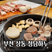 [부천소고기맛집] 투쁠러스 한우 생고기가 맛있는 상동역 '청담하누'