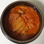 돼지김치찌개 / 감자채전 / 블랙올리브 치즈 치아바타