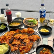 서울 영등포시장역 다래정연탄불생고기 /고추장삼겹살 야장분위기 맛집추천 ꯁ