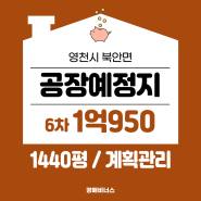 선순위지상권 공장예정지 임야 1400여평 경매 / 영천 북안IC 인근 / 감정가의 17% 경매 [2023타경5298]