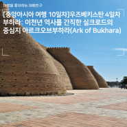 [중앙아시아 여행 10일차]우즈베키스탄 4일차 - 부하라: 이천년 역사를 간직한 실크로드의 중심지 아르크오브부하라(Ark of Bukhara)부하라요새 부하라성