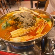 [서현역 맛집] 수제비가 들어있는 분당 감자탕 맛집 "숯불뼈구이 핫뼈감자탕"ㅣ위치, 메뉴, 솔직후기