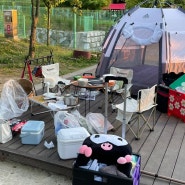 뚝딱뚝딱 감자의 첫 캠핑일기 기대가 됩니다!!!!!!!!?김제 모악산 캠핑파크