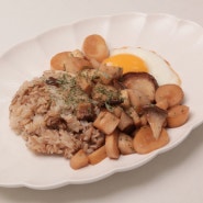 새송이버섯 간장조림 만들기 덮밥으로 응용 간단 한그릇 요리