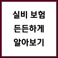 실비보험 보험료 및 실비보험 비용 꼼꼼히 살펴보자