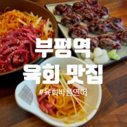 인천 부평 맛집 가성비 굿 육회바른연어 부평역점