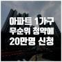경기도 성남시 무순위 청약 1가구에 20만명 신청