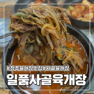 청주내덕동맛집 : 깊은맛의 국물 청주일품사골육개장 #인생육개장