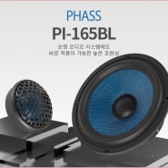 파스(PHASS) 스피커 PI-165BL 6.5인치 순정 어느 차량에나 잘 어울리는 하이파이 가성비 끝판왕 튜닝 스피커 양주카오디오 의정부카오디오 전문점 럭셔리카클럽