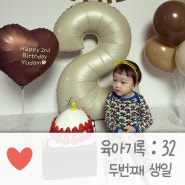육아기록 : 24개월 아기발달 두 돌 생일파티