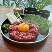 [대전구암동맛집] 유성에서 혼술하기 딱 좋은 육회 맛집 '안주'