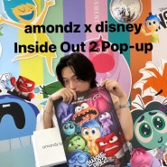 인사인드아웃2 감동을 담아서..amondz x disney Inside Out 2 Pop-up