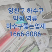 신월동 하수구막힘 신정동 싱크대역류 뚫는 업체