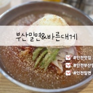 [인천밀면] '부산밀면&바른대게' :: 인천 만수동 부산밀면 맛집