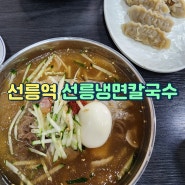 선릉역 선릉냉면칼국수 | 선릉 냉면 칼국수 메인메뉴 그리고 돈까스 팔던 집...