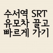 수서역 수인분당선 왕십리행 SRT 빠르게 가는법 유모차 엘레베이터 위치