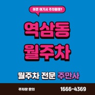 역삼동 월주차, 꽁꽁 얼어붙은 주차장 위로 주만사가 걸어 다닙니다