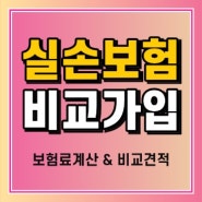 실손보험비교 정보 제대로 알아보고 가입합시다