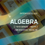 algebra1을 준비하면서 함께 공부해야 하는 algebra2 이해하기 / 압구정미국수학