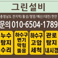 홍성군 보령시 누수탐지 전문업체 그린설비가 누수 작업을 하고 왔습니다.