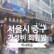 서울 여행 남대문 시장 가성비 맛집 막내 회집 회덮밥 매운탕 후기