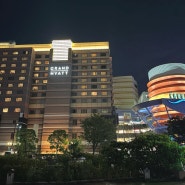 후쿠오카 그랜드하얏트 호텔 외벽공사 객실 저렴하게 예약한 후기