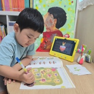 5세 유아 한글공부 웅진씽크빅 웅진스마트올 키즈 올백 국어학습지 추천