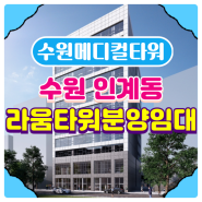 ★수원메디컬분양임대★수원 센트럴아이파크자이 3,432세대 출입구 앞 인계동 라움타워 상가분양임대