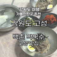 [강원도 고성] 죽왕면 삼포 막국수 맛집 내돈내산 / 고성 가볼만한 곳 추천 여행 코스