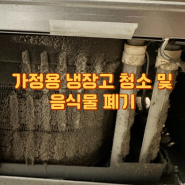 [부산 청소 전문 업체 '끗'] 가정용 냉장고 청소 및 음식물 폐기