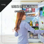 냉장고 전기세 줄이는 법 전기요금 절약법 8가지