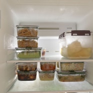 냉장고정리 투명반찬통 추천 비엘락 에코젠 밀폐용기