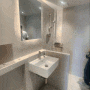 와이디자인 수원 정자동 장안아파트 인테리어 공사 욕실 방수 타일 거실 목공 필름 주방 베란다 씽크대