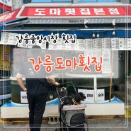 강릉중앙시장회센터 쫄깃고소한 회포장 신선한 강릉도마횟집