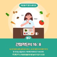 계산동 집근처 pt 10일 동안 -3키로 감량! 16:8 간헐적 단식 방법