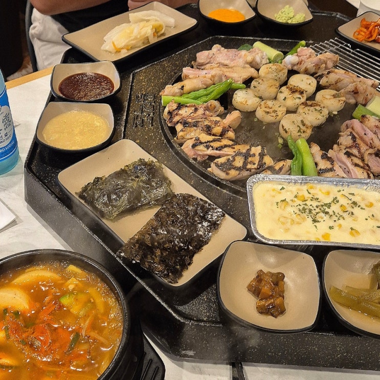 신중동역 맛집, 숯불닭갈비 맛있는 팔각도 : 네이버 블로그