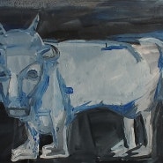 Aron's Bull__아론의 소, Acrylic on Canvas, 53 x 72.7 cm, 2024