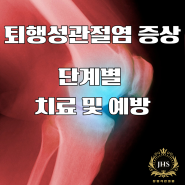 퇴행성관절염 증상 단계별 치료 및 예방