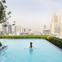 아기와 방콕여행, 그랑데 센터 포인트 수라웡 호텔 수영장